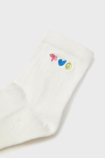 Tyess BG Store Girl's White Socks