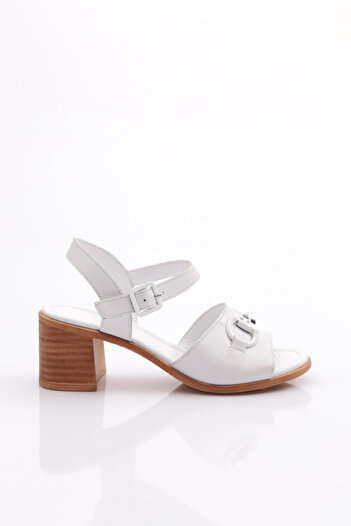 DGN White Women's Heeled Sandals 228635108