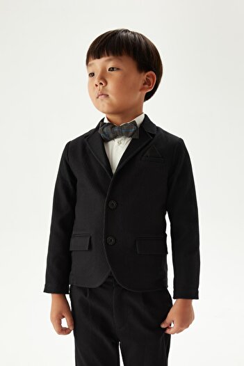 Nebbati Bg Store Boy's Black Jacket 23Fw0Nb3709