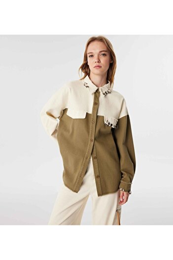 Twist COLORBLOCK NON DENİM GÖMLEK