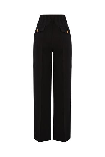 Exquise High Waist Wide Leg Regular Trousers