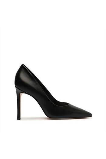 Giydim Gidiyor Loila Leather Stiletto Black