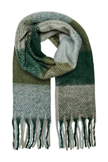 ONLY Onlwinie Green Check Scarf - Cc 15297974
