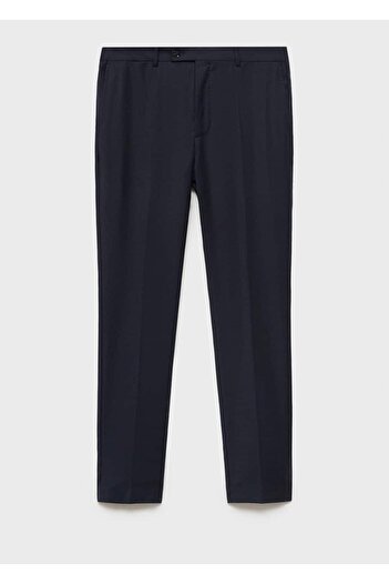 MANGO Man 100% Unprocessed Wool Slim Fitting Trousers