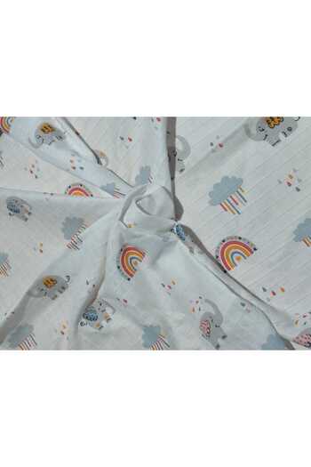 Alpıno Newborn - Muslin Blanket and Blanket (100% Cotton Baby Blanket, 85cm X 85cm)