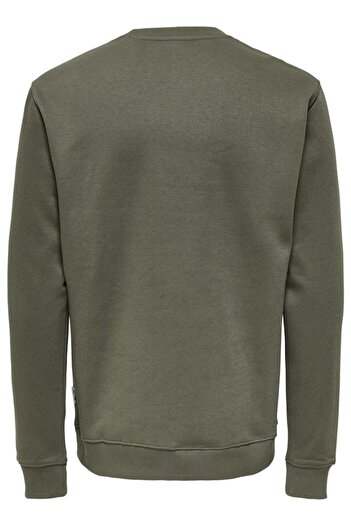 Only & Sons Φούτερ ONSCONNOR Color Crew Neck - KHAKI 22030625