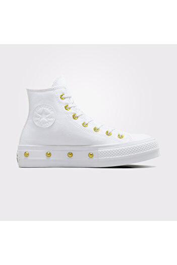 Converse Chuck Taylor All Star Lift Platform Star Studded Women's White Sneaker