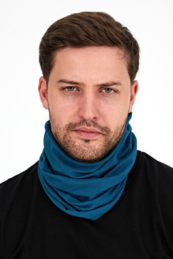 Butikgiz Erkek Çok Fonksiyonlu Koruyucu Pamuklu, Esnek, Terletmez, Bandana, Boyunluk,Maske