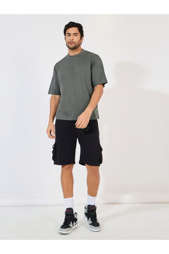 Styli Mock Neck Oversized T-Shirt
