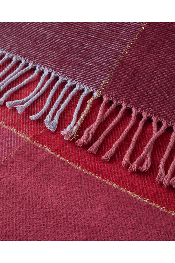 English Home Pink Blanket - Viva Glitter Cotton Double