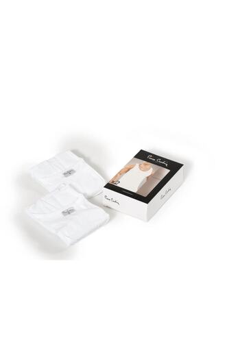 Pierre Cardin 10 Pieces 100% Cotton Combed White Undershirt