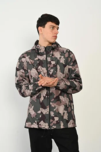 Rocqerx R-2443 Hooded Inner Mesh Arm Tip Elastic Windbreaker and Raincoat