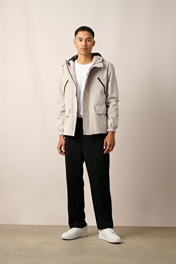 Rocqerx R-2378 Lined Hooded Raincoat with Double Pocket Cover