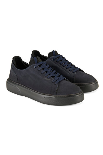 Desa Ανδρικά δερμάτινα παπούτσια Holden Navy Blue Nubuck