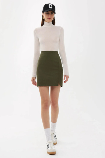 Hiccup High Waist Side Slit Skirt