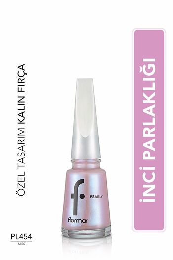 Flormar Yarı Transparan & Parlak Bitişli Sedefli Oje No: Pl454
