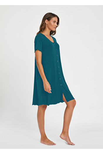 CAROLINE Short Sleeve Buttoned Nightwear