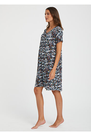 CAROLINE Short Sleeve Buttoned Nightwear