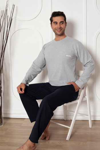 Ayans Pijama İki İplik (Kalın) Cepli Erkek Pijama Takımı