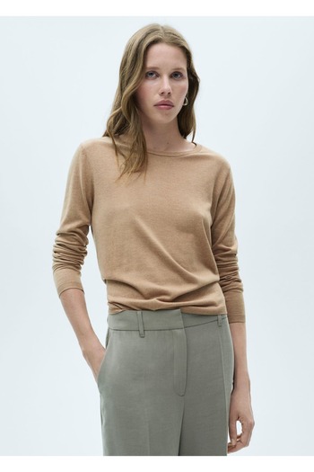 MANGO Woman Thin knitwear round neck sweater
