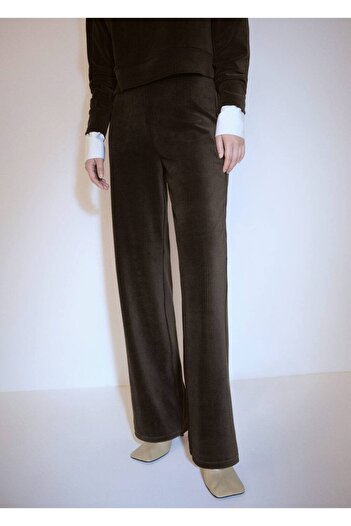 MANGO Woman Straight Cut Corduroy Trousers