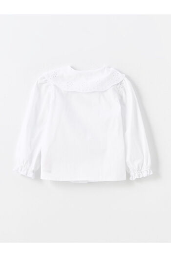 LC Waikiki Lcwk Baby Collar Long Sleeve Basic Girl's Shirt