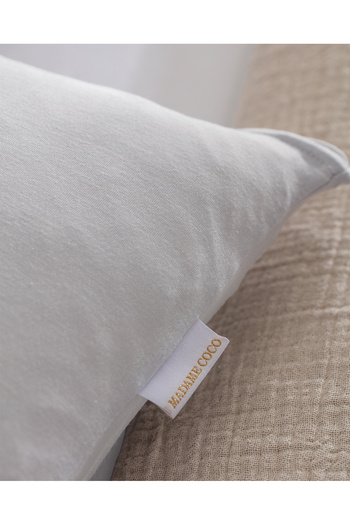 Madame Coco Belle Bamboo 2-Piece Gray Pillowcase Set