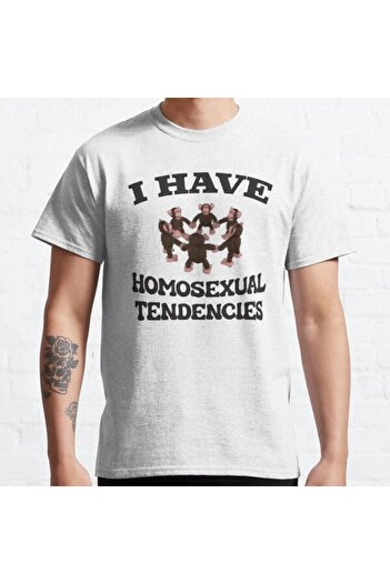 ZOKAWEAR Μπλουζάκι Unisex Homosexual Tendencies Printed - Loose Fit, Breast Design