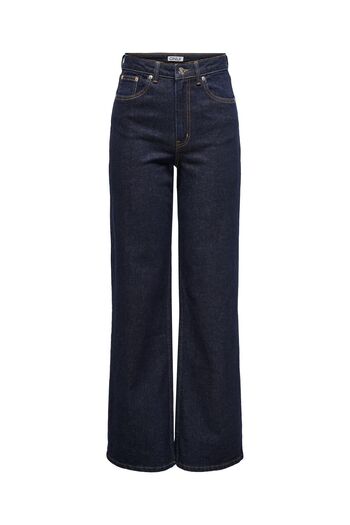 ONLY Jeans mit weitem Bein ONLJUICY Hohe Taille Weiter Beinschnitt Jeans