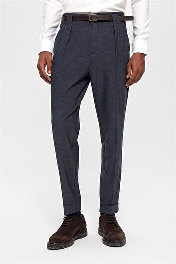 Antioch Indigo Belted Double Leg Trousers
