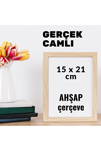 CreaWitch 15X21 Real Glass Wooden Photo Picture Frame Standing Backboard or Wall Hanging Plain Glass