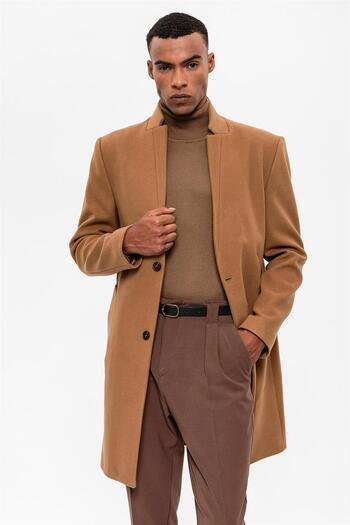 Antioch Camel Judge Collar Men's Coat
