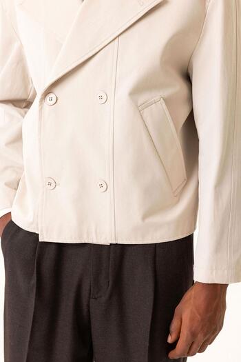 Antioch Taş Crop Fit Erkek Trençkot