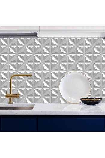 Bigaimaj Acoperire Folie Bucatarie White Stone - 60 Cmx 100 Cm