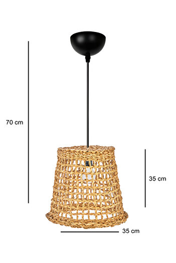 HOMİNG Homing  Natural Orijinal Hasır Sarkıt 35 cm No:2 241687