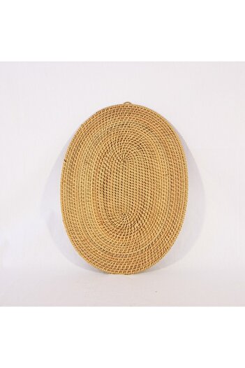 Mylamp 30X40Cm Hale Rattan Decorative Plate and Wall Decor