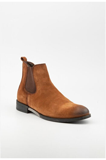 MARCOMEN 12275 Δερμάτινες ανδρικές μαύρες μπότες casual nubuck