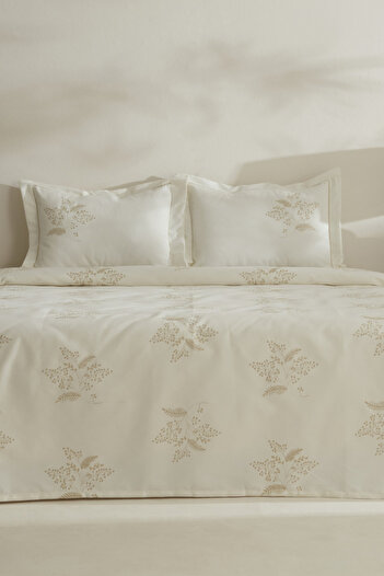 Karaca Home Aurelia Ecru Embroidered Double Bedspread