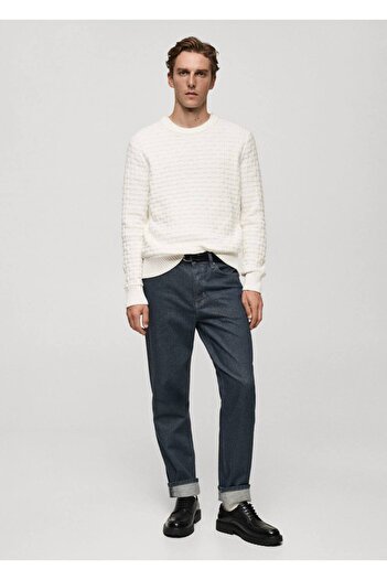 MANGO Man Cross Knitted Sweater
