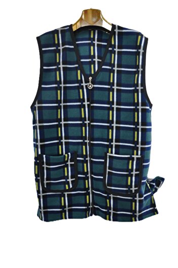elma abone Plus Size Zippered Fleece Vest