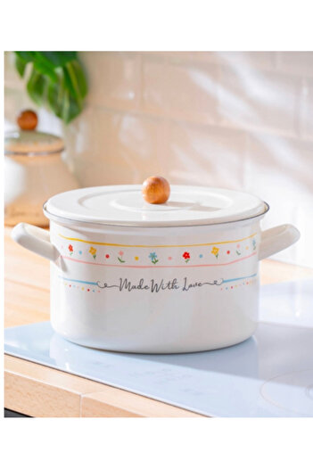 ACAR Made With Love Emaye Tencere -Kızartma Tenceresi 24 CM