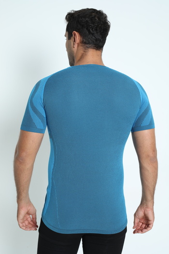 DONEX Men's Short Sleeve Seamless Top Training T-Shirt