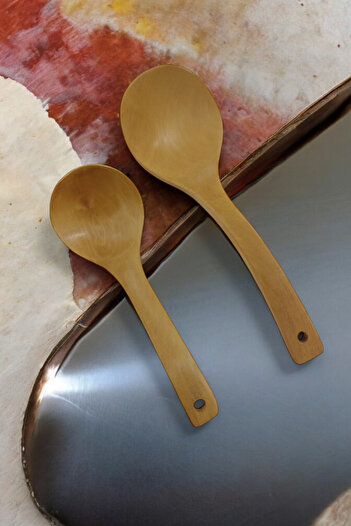 küche haus Wooden Ladle Handmade Set of 2