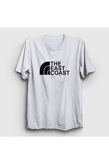 Presmono Unisex Λευκό λογότυπο The East Coast T-Shirt 503441 ττ