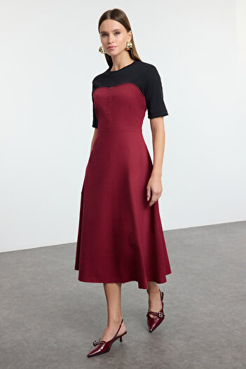 Trendyol Collection Black Midi Woven Dress - Twoaw25El00162