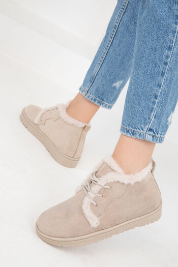 SOHO Γυναικείες μπότες Nude Suede - 19853 Model Bootie