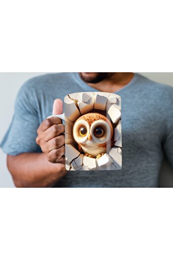 Evion Baby Animal Printed 3D Design Ceramic Mug - Gift Mug Cup