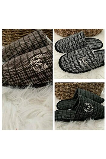Ekol Ayakkabi 3-Piece Winter House Slippers Guest Slippers Dowry Bundle Slippers