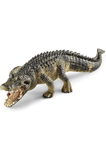 SCHLEICH 14727 Alligator Figure – Realistic Alligator Model for Kids (Ages 3–8)
