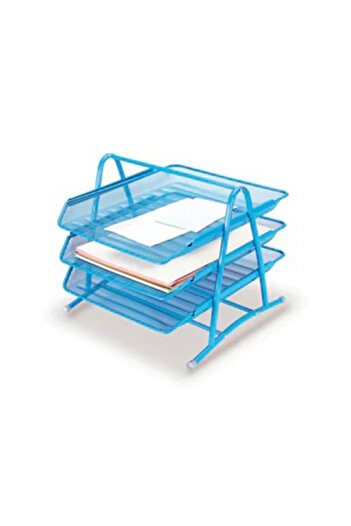 Temat 287821 3-Piece Document Shelf Light Blue
